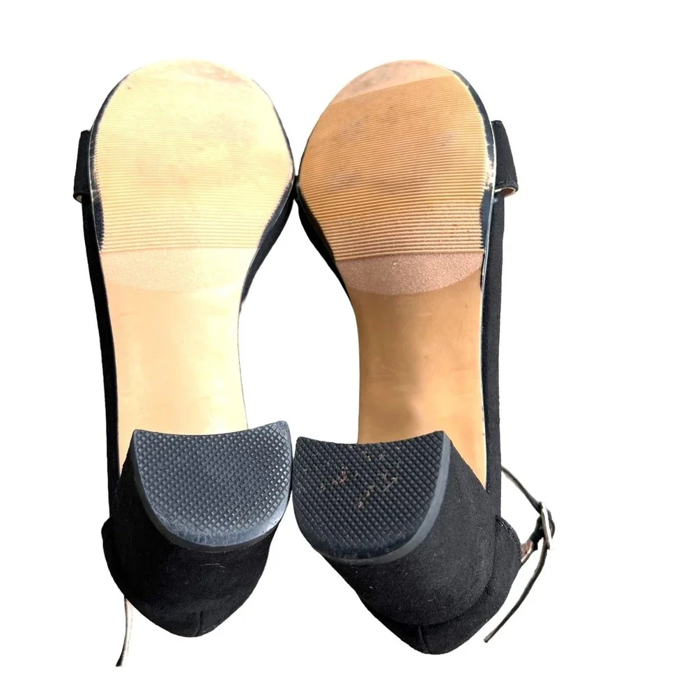 Steeve Madden Black Dress Sandals Microsuede JCarrson Women’s Size 2. - Picture 5 of 12